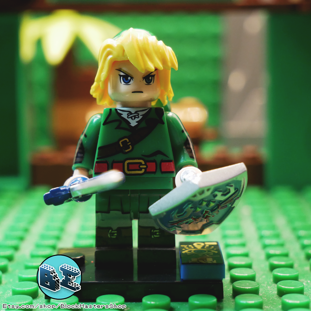 Custom Lego  Legend of Zelda mini-figure with display box 