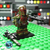 Heavy Red and Olive Armor Mandalorian