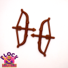 2 Minifigure Bow and Arrows