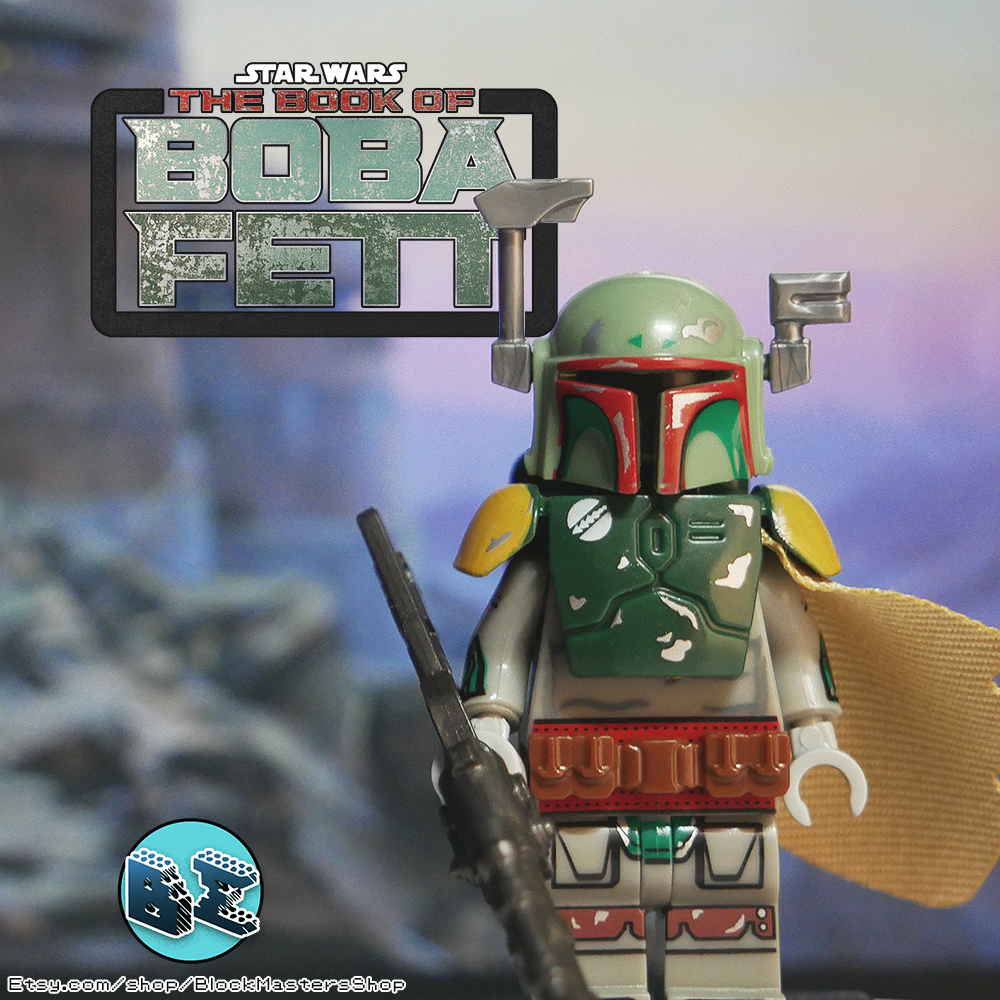 Boba Fett Bounty Hunter Mandalorian Star Wars Custom Minifigure 