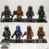 Set of 8 Colored Mandalorian Minifigures