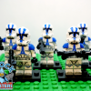 5 Blue and White Clone Trooper Minifigures