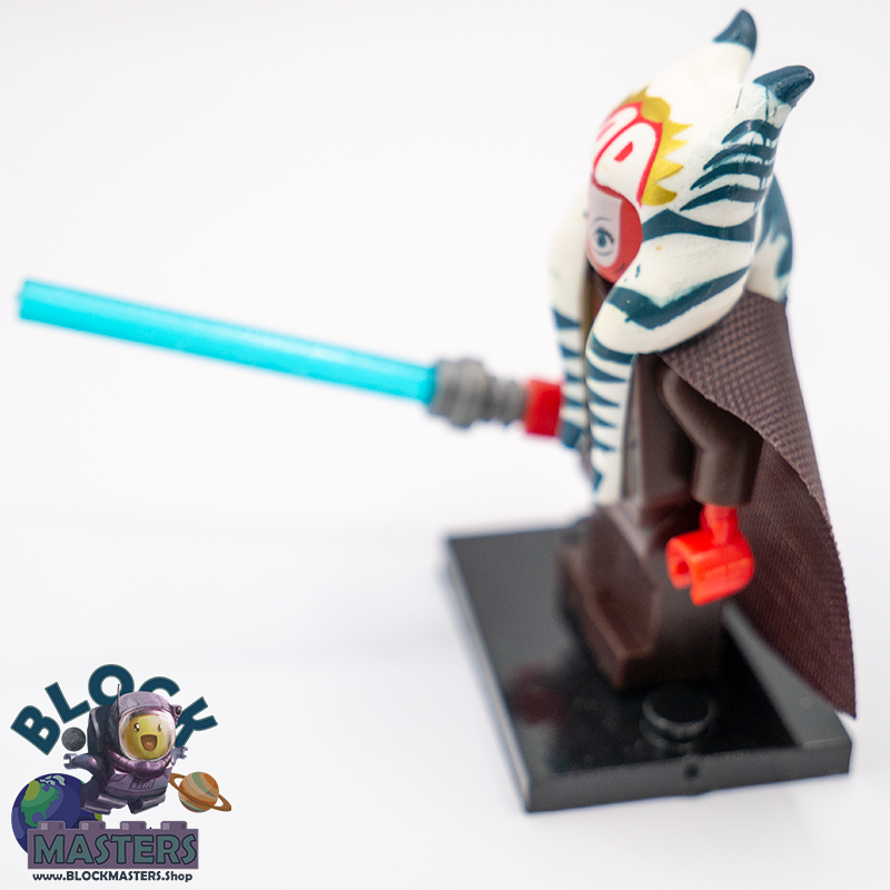Custom Bricks minifigure Shaak Ti Jedi Master Star Wars HandMade LED Lightsaber 
