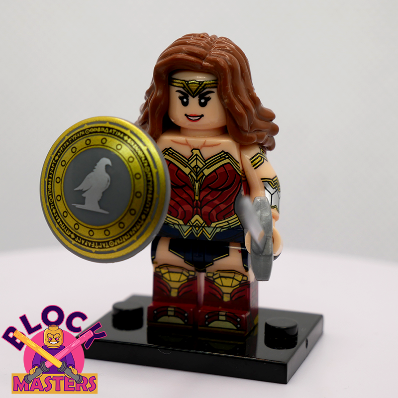 Wonder Woman™ Badge Reel Made With LEGO® Minifigure
