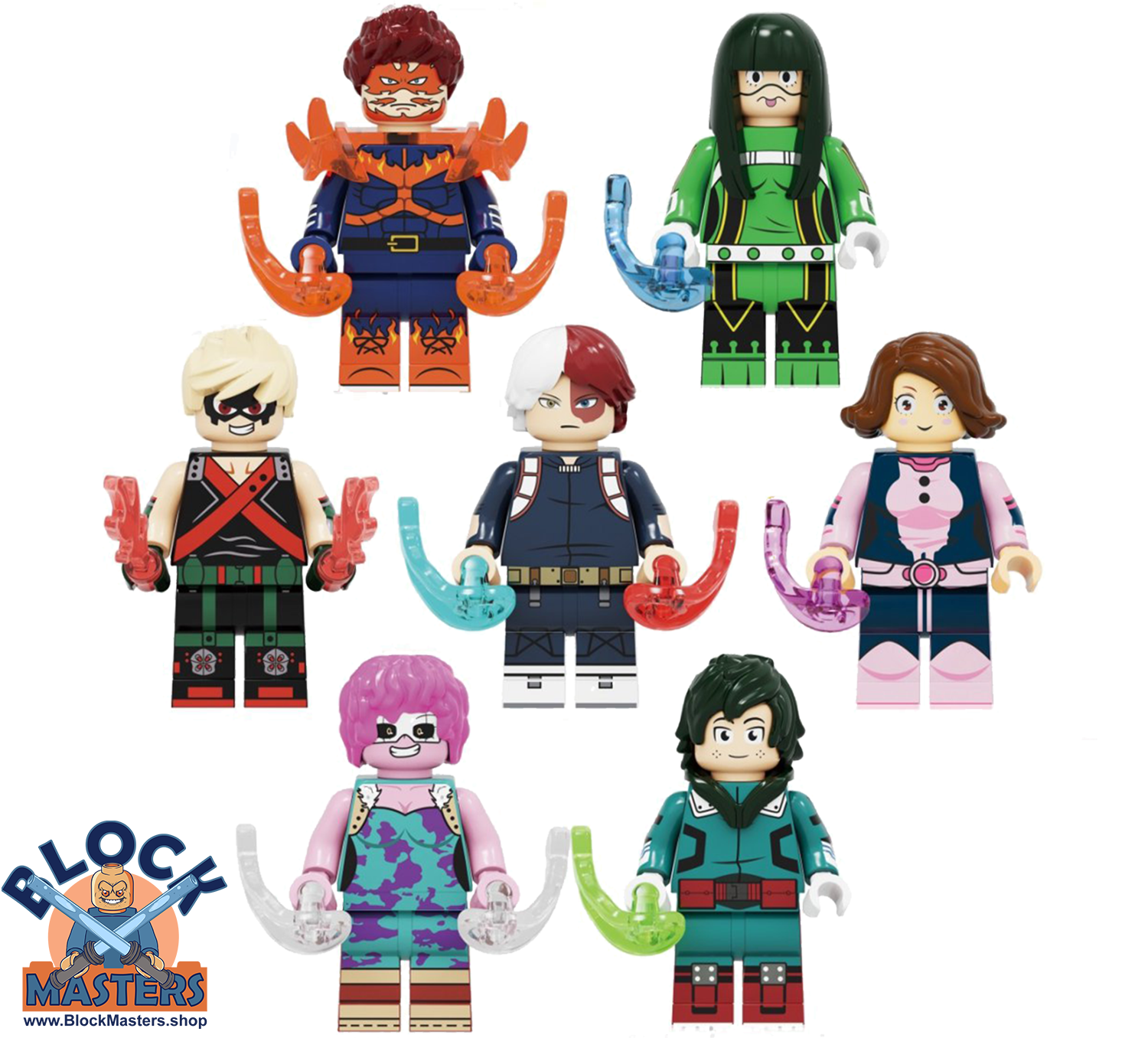 Minifigure Custom Lego Todoroki Shouto New Version Character My Hero Academia 