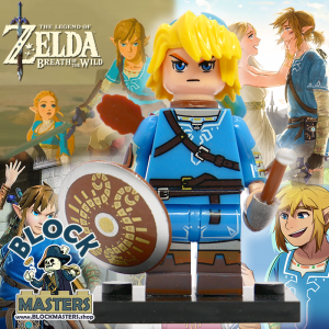 Breath of the wild link lego figure