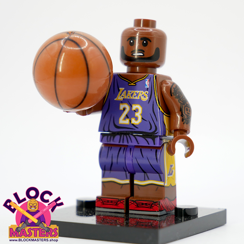 King' Lebron James NBA Lakers Custom Minifigure BlockMasters Shop