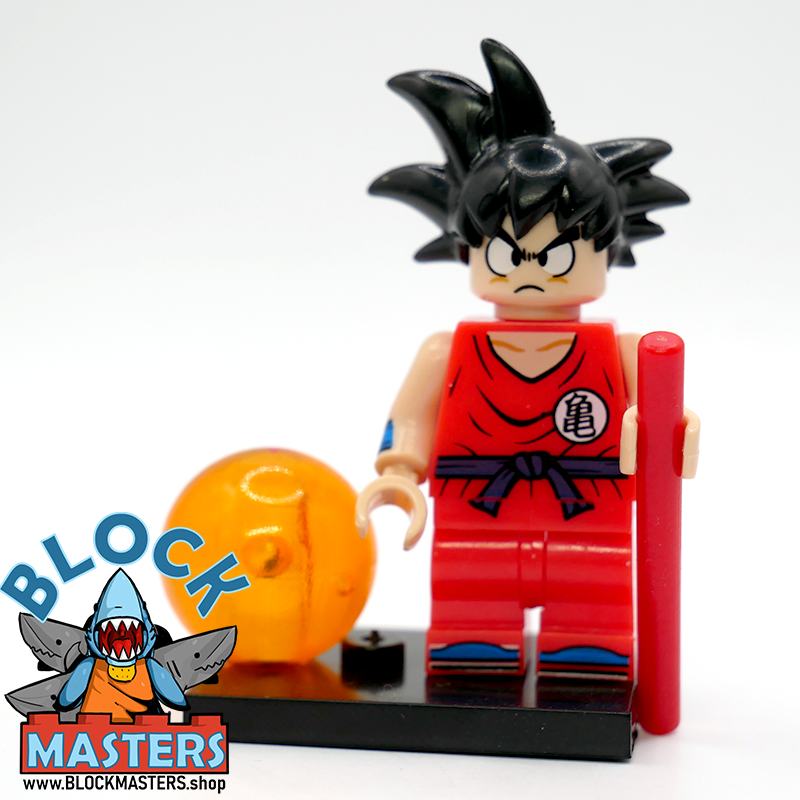 Lego type mini figure son goku dragon ball z dbz 